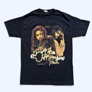 Black J. Cole 21 Savage Concert Graphic Tour T-Shirt M